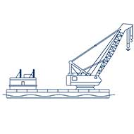 浮きクレーン（フォーチングクレーン）